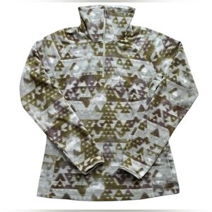 Columbia Medium Geometric Pattern 1/4 Zip Fleece Pullover
